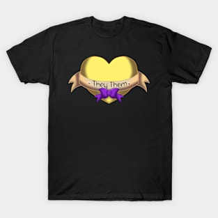 They them pronouns heart T-Shirt